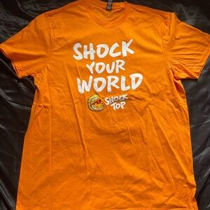 District Orange Ribbed Crewneck Tee